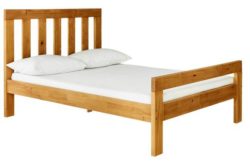 Collection Chile Double Bed Frame - Oak Stain